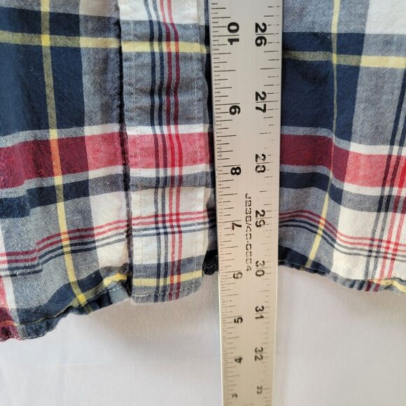 J. Crew Multicolor 100% Cotton Dress Shirt Button Down Long Sleeve Men's Size M - Picture 7 of 10